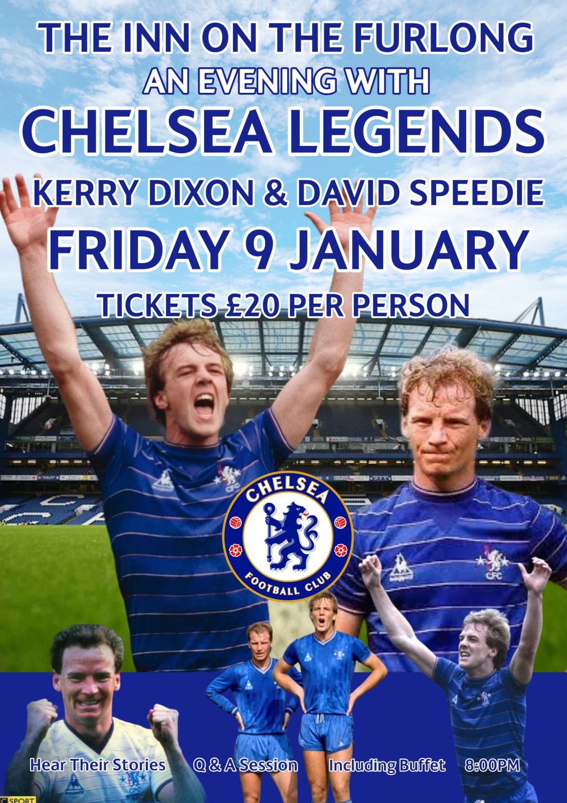 chelsea legends evening poster