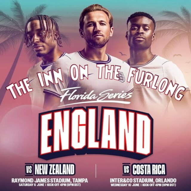 The countdown to the World Cup begins this weekend at @The Inn On The Furlong Ringwood

Join us LIVE in HD and Surround Sound on 10 Screens as the Three Lions take on New Zealand at 9pm TONIGHT

Alongside all request Disco and Karaoke from 8pm! 

Cocktails, Disco and Football!