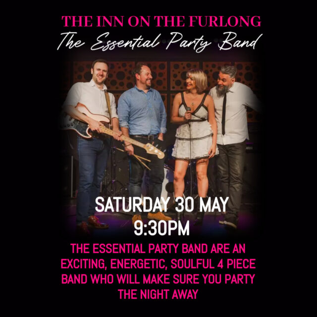 What an evening we have for you TONIGHT here at The Inn On The Furlong 

UEFA Champions League Final and Live Music!

Kicking things off at 5pm PSG v Arsenal LIVE on TNT Sports Official in surround sound and in Full HD.

The Essential Party Band come back to us at The Inn On The Furlong Ringwood tonight after the football for an exciting, energetic, soulful party from 9:30pm