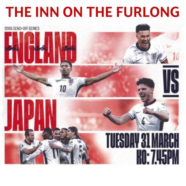 What a week we have here for you here at The Inn On The Furlong Ringwood. Football, Live Music and Food!

Tuesday evening England v Japan at 7:45pm in a World Cup warm up. Saturday sees 3 big games in the FA Cup Man City v Liverpool in the lunchtime kick off at 12:45, Chelsea v Port Vale at 5:15 and Southampton v Arsenal at 8pm.

LIVE Music on Saturday night with the 80's Duo Juno Rising from 9:30pm until late. Dress to impress in your 80's clothes!

Easter Sunday why not join us for Breakfast from 9:30am or Sunday Roast from 12pm